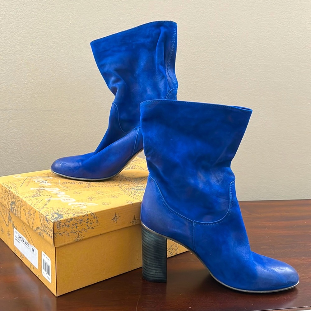 Free People Dakota Boot - cobalt, in box